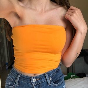 Orange tube top